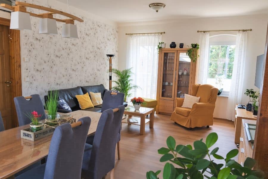 Wohnbereich der Ferienwohnung Wasserturm